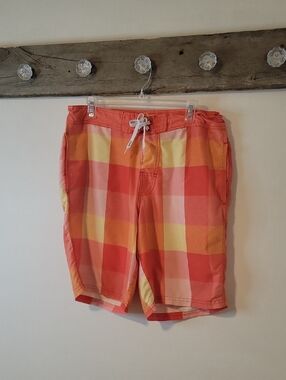 Red Camel Orange & Yellow Swim Trunks SZ 36